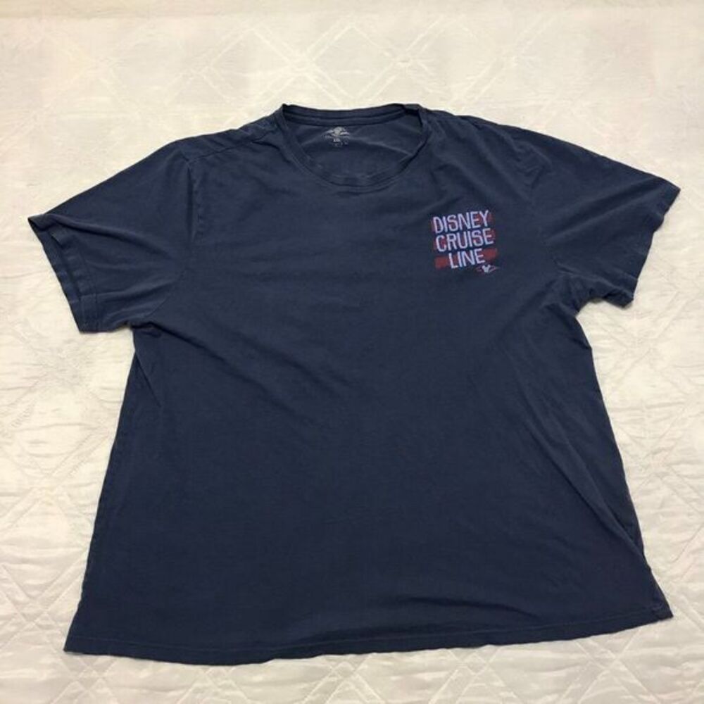 Disney Cruise Line Distressed blue Donald Duck T shirt‎ XXL